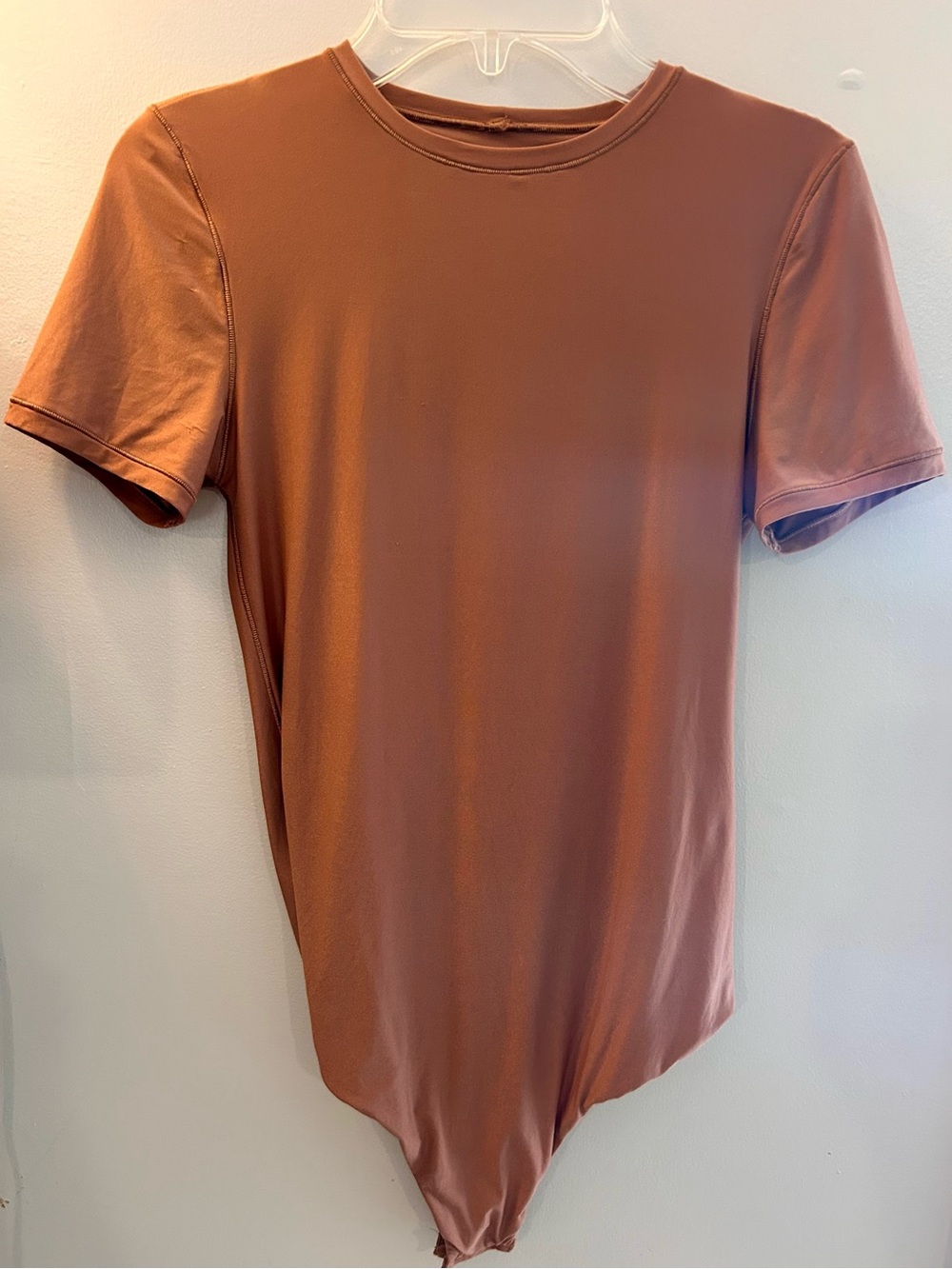 aerie smoothez Short Sleeve Bodysuit - Brown